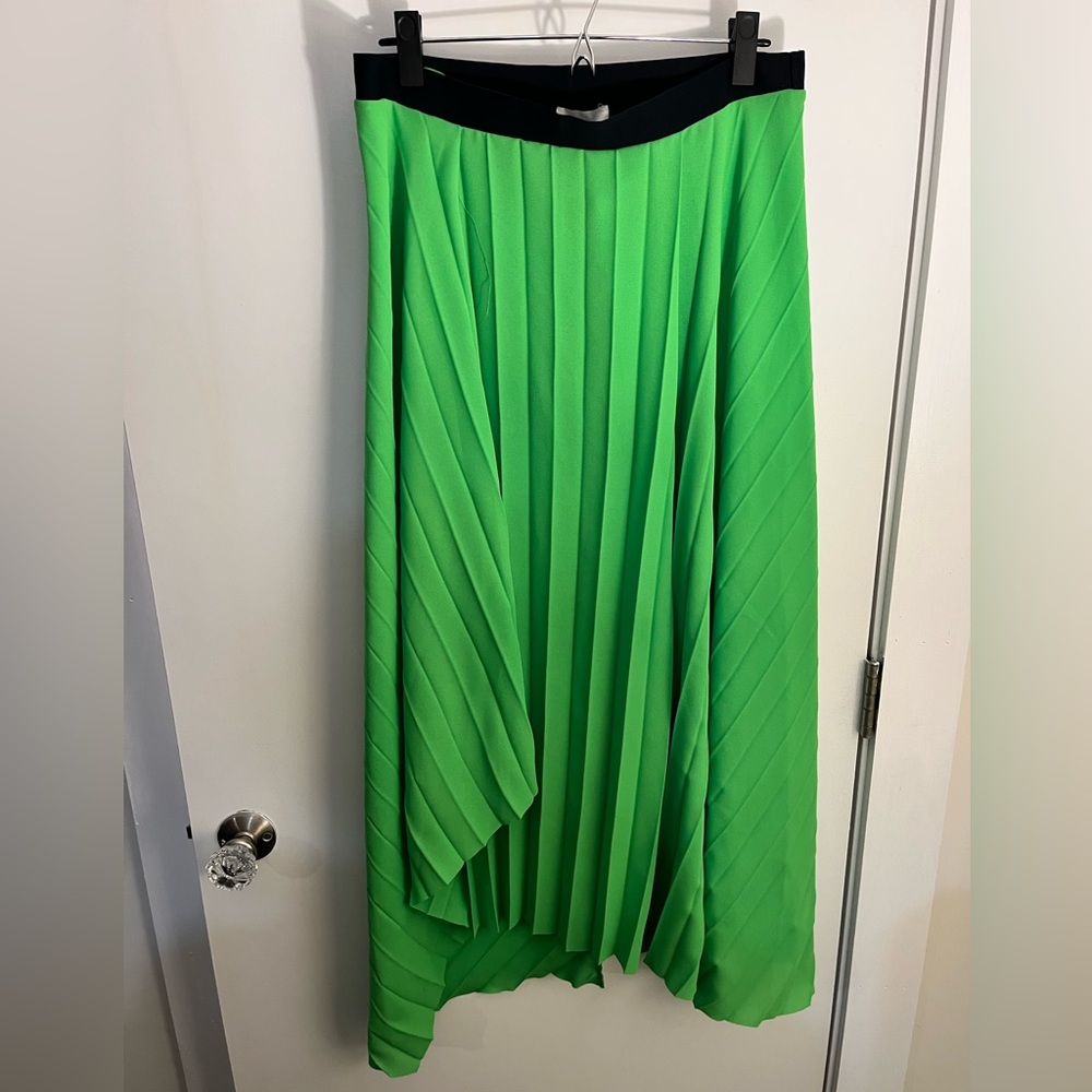 COS asymmetrical green skirt
